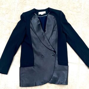 O’2nd fashion blazer with sheep leather trimmings